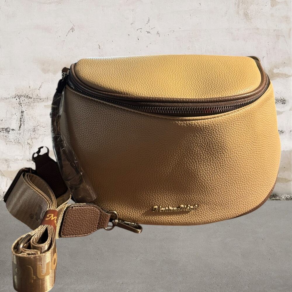 Montana West $32 Taupe Crossbody Belt Bag & Pouch NWT